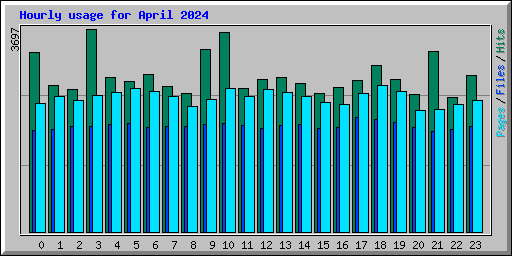 Hourly usage for April 2024