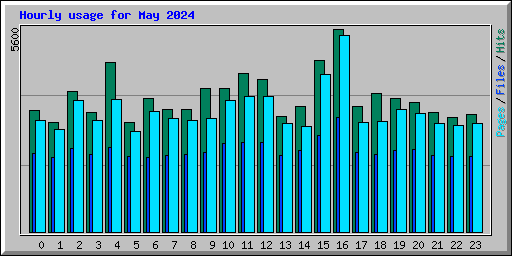 Hourly usage for May 2024
